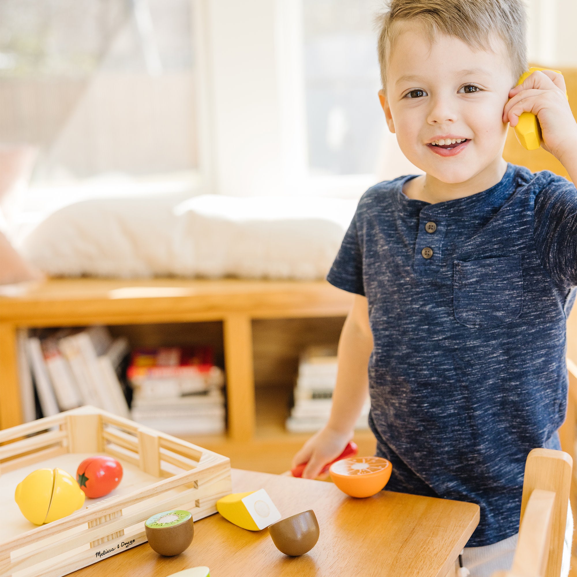 Wooden Cutting Fruit Play Food - Image 2