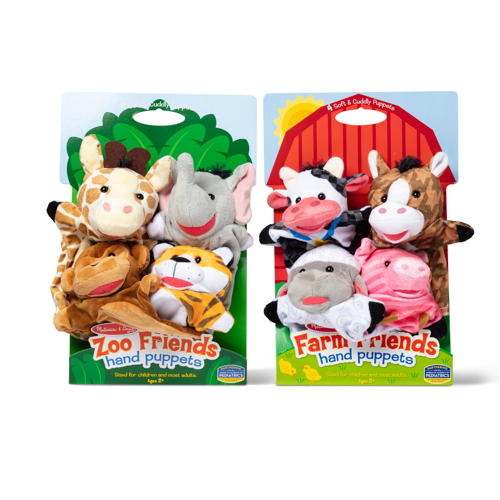 Hand Puppet 2-Pack: Farm Friends. Zoo Friends - Image 3