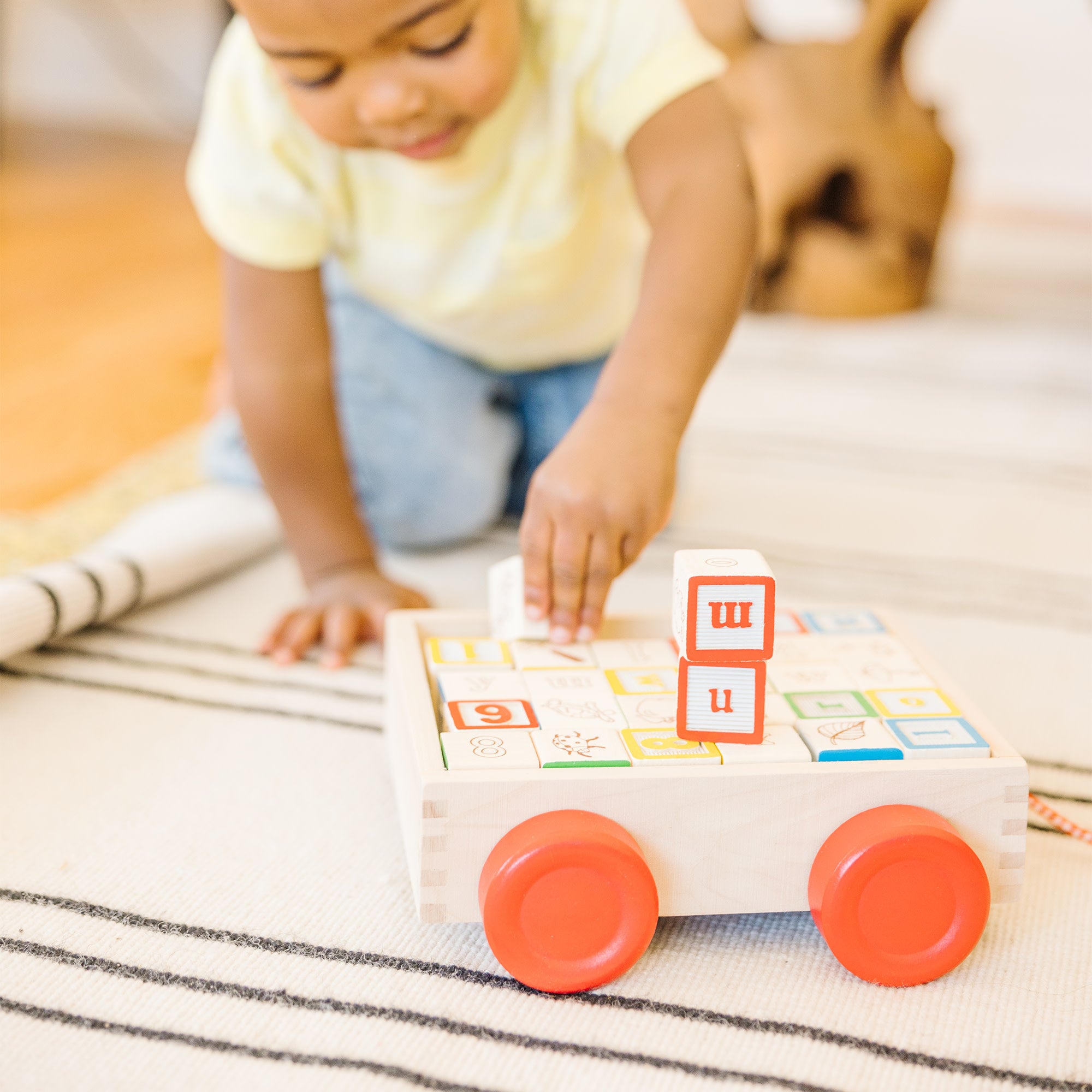 Classic ABC Block Cart - Image 2