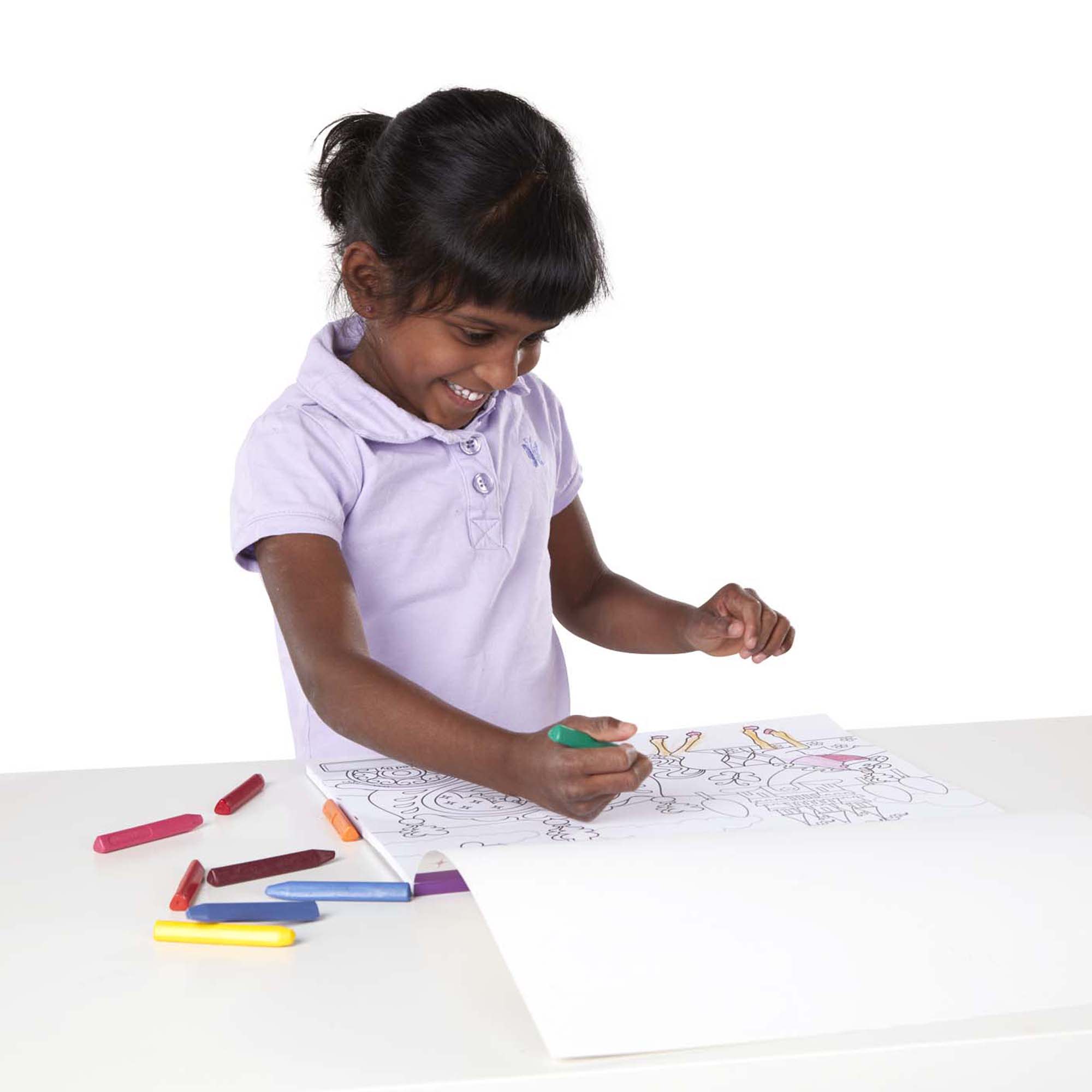 Jumbo 50-Page Kids' Coloring Pad - Horses. Hearts. Flowers. and More - Image 8