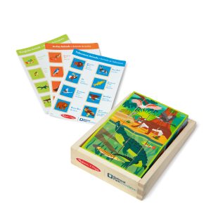 National Parks Alphabet & Animals Cube Puzzle ?C 24 Wooden Block Pieces