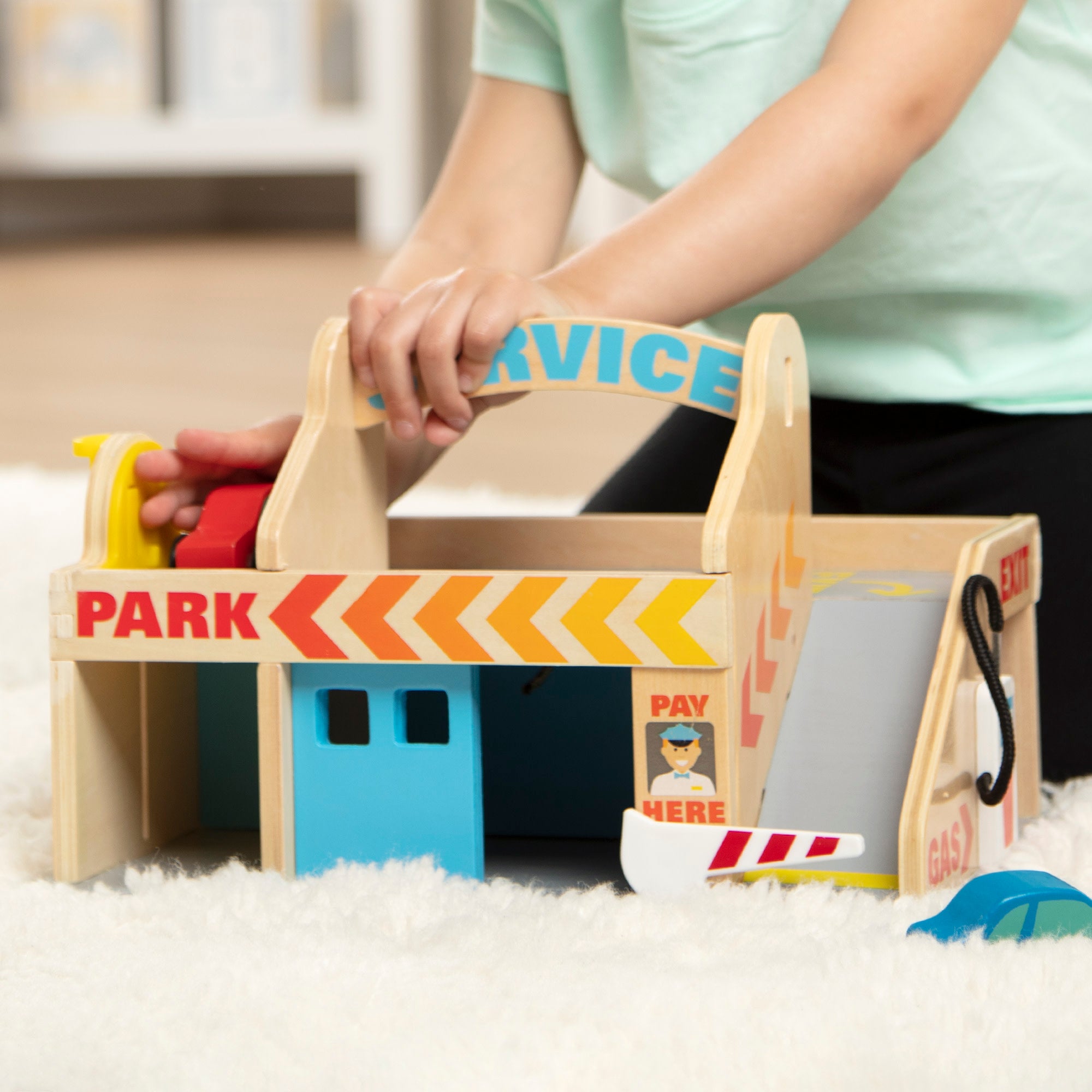 Wooden Service Station Parking Garage - Image 7