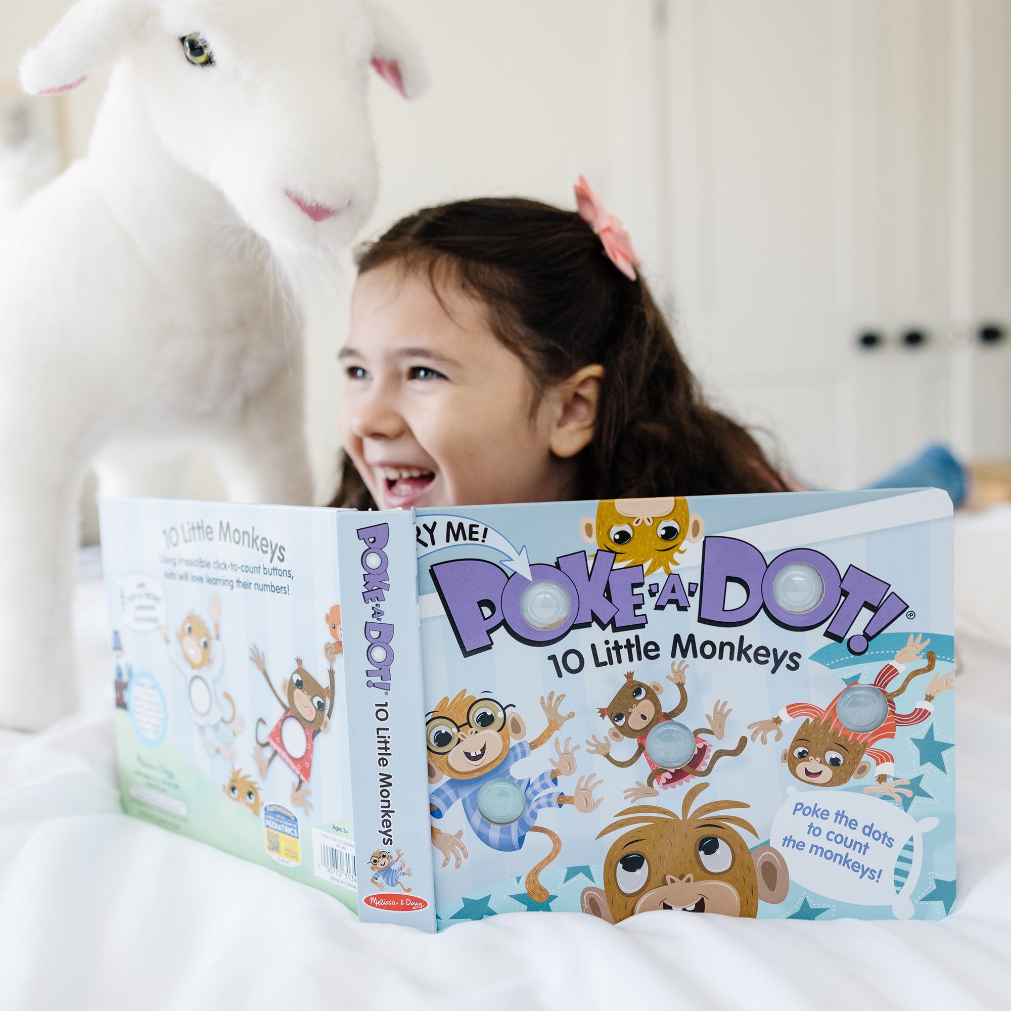 Poke-a-Dot: 10 Little Monkeys Board Book - Image 4