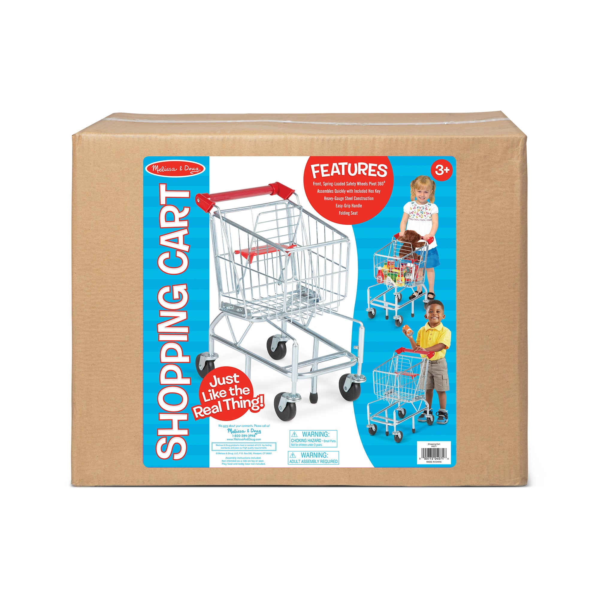 Metal Grocery Shopping Cart Toy - Image 3