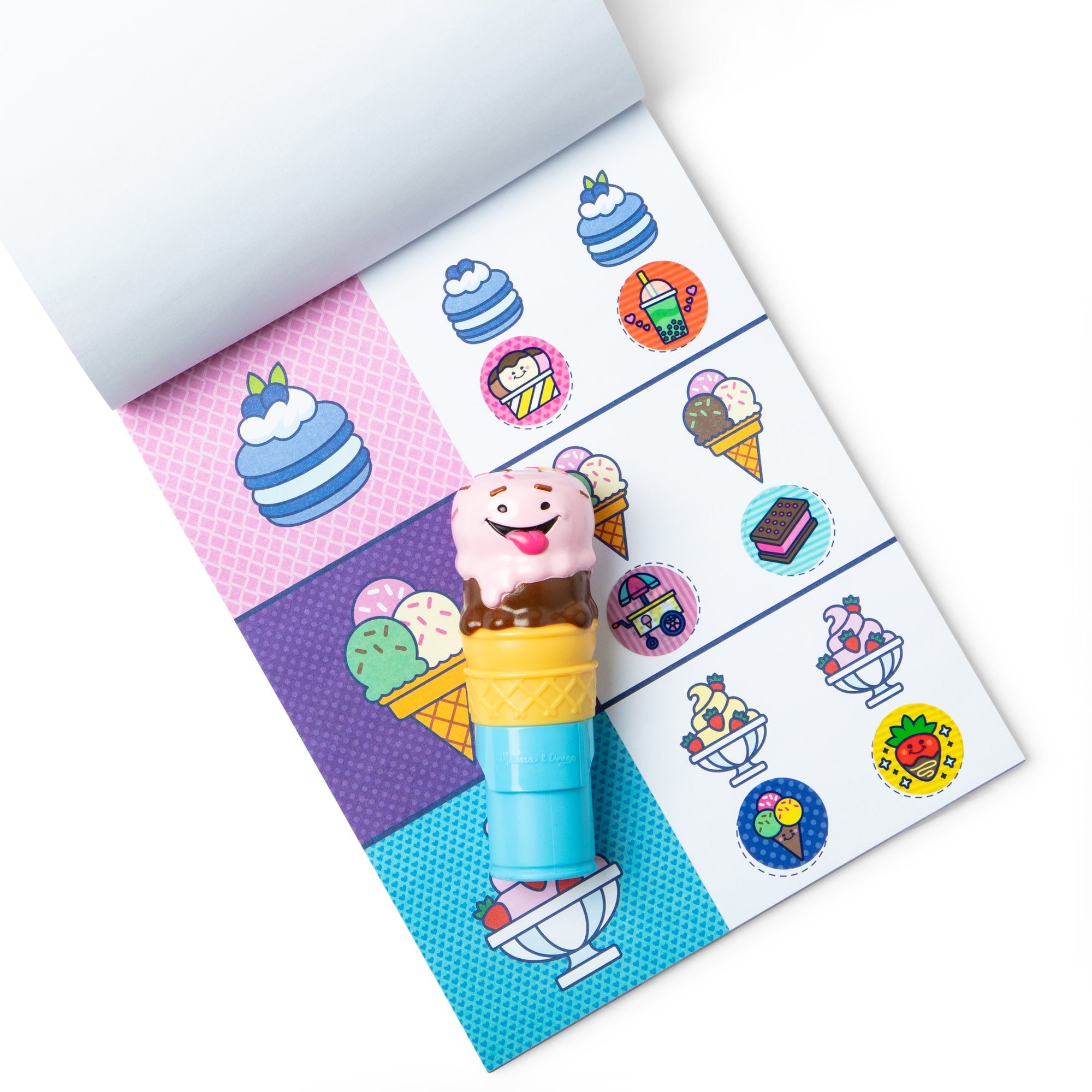 Sticker WOW!? Ice Cream Bundle: Activity Pad & Sticker Stamper + Mini Activity Pad and 200 Refill Stickers - Image 4