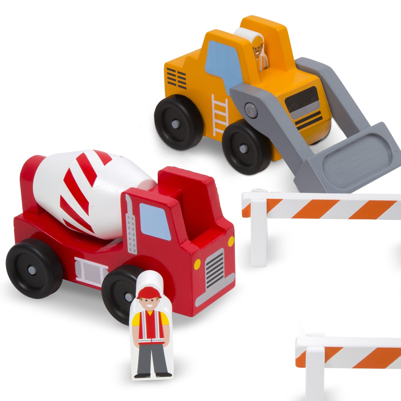 Classic Wooden Toy Construction Vehicle Set - Image 9