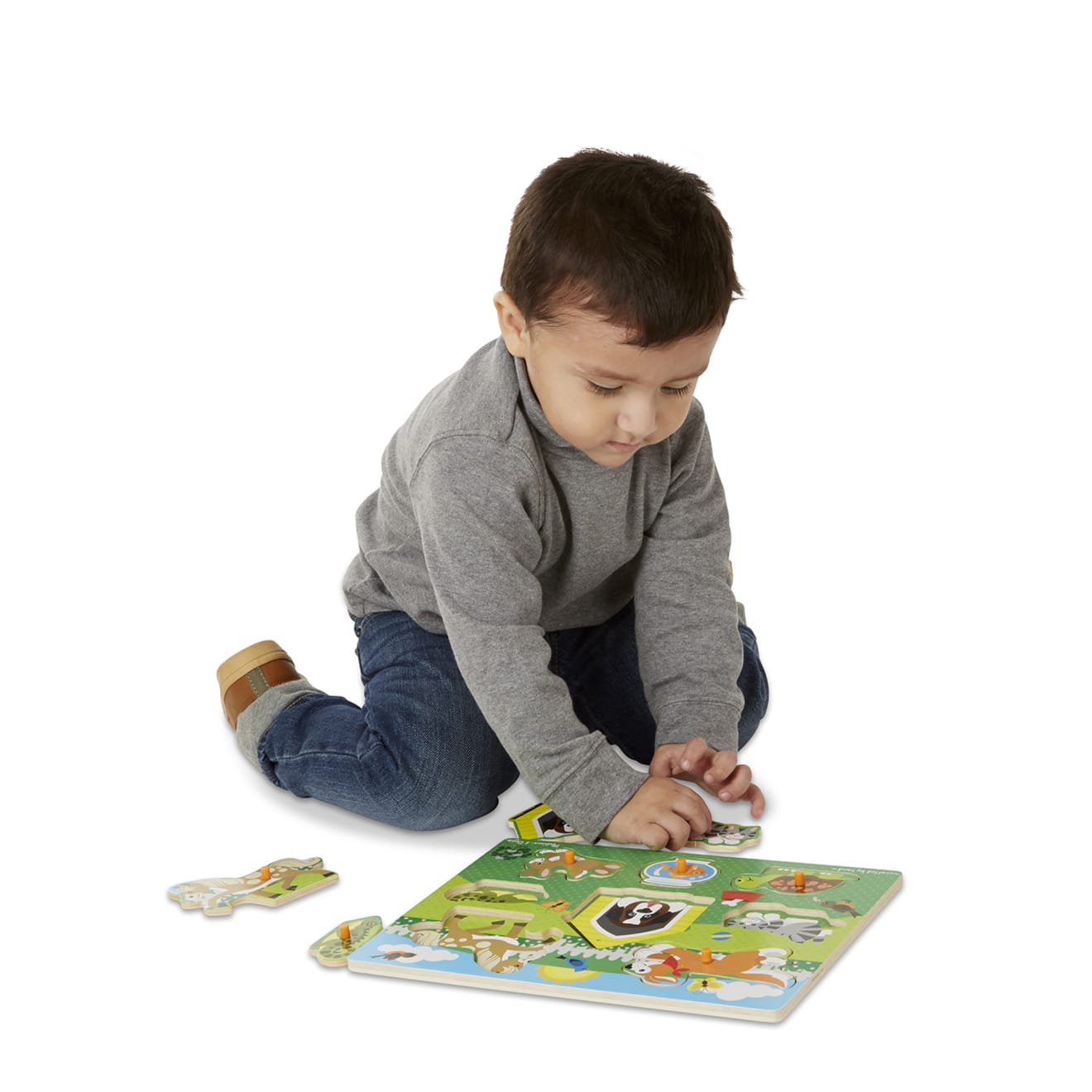 Pets Peg Puzzle - 8 Pieces - Image 8