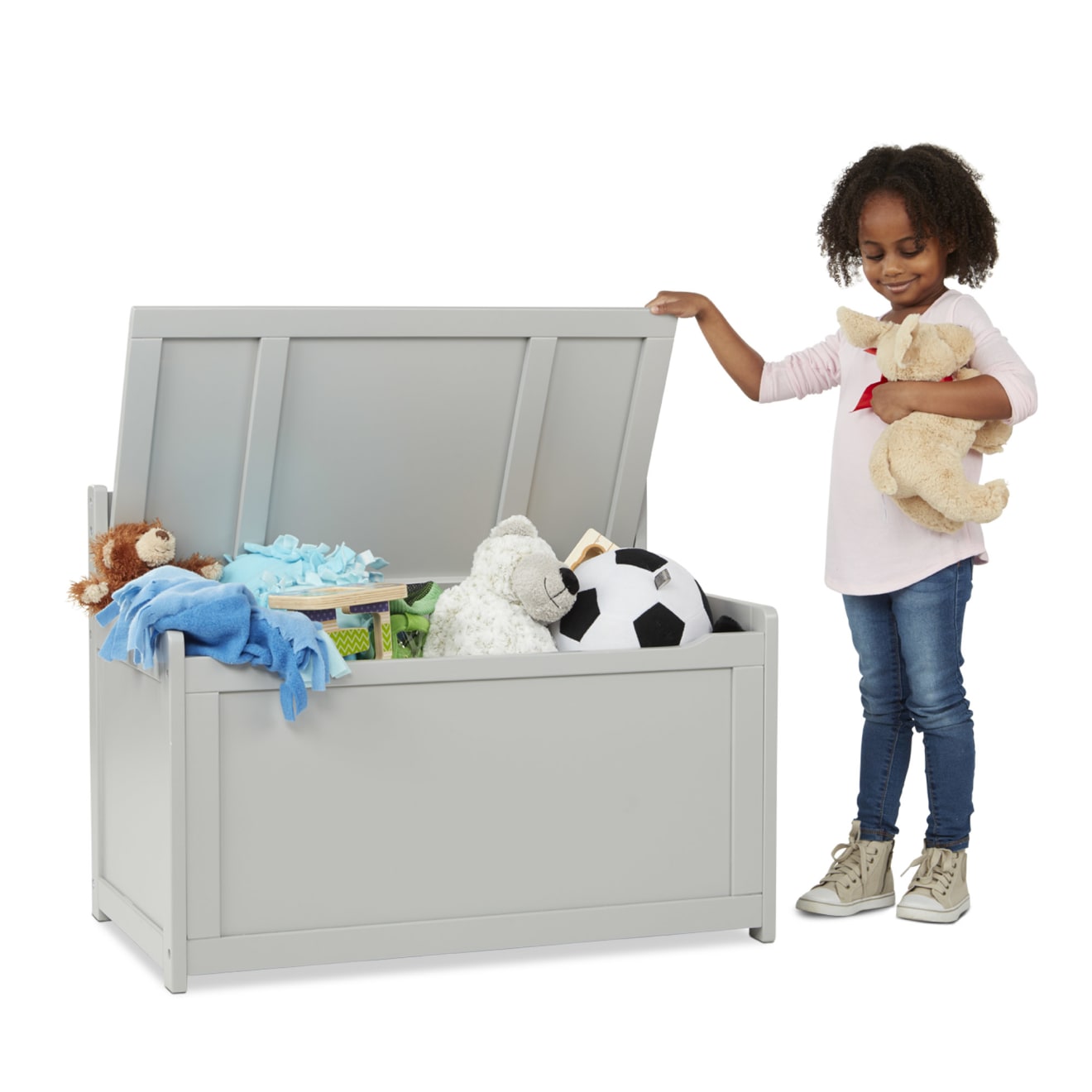 Wooden Toy Chest (Gray) - Image 8