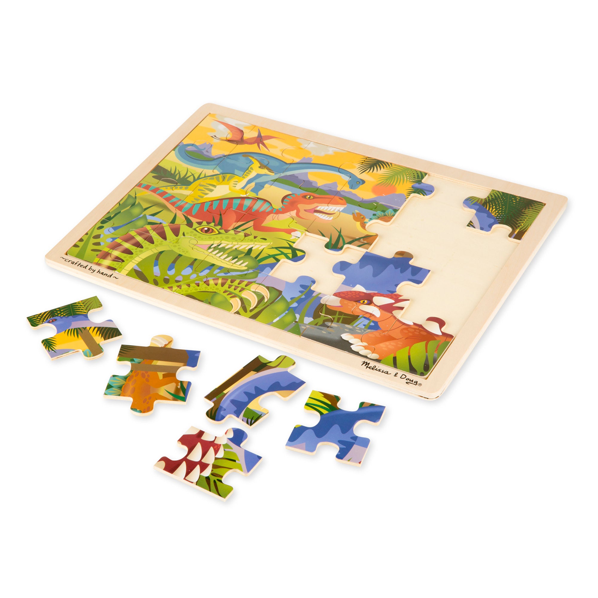 Dinosaur Wooden Jigsaw Puzzle - 24 Pieces - Image 4