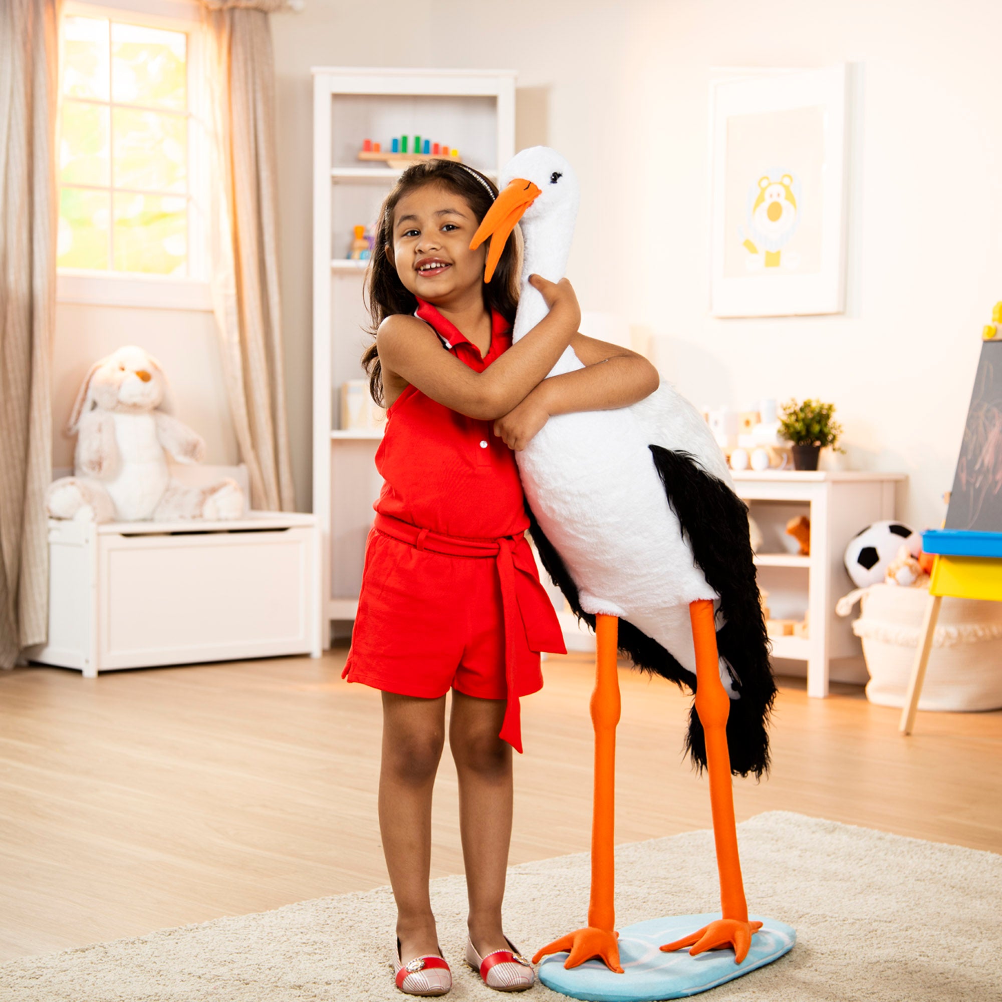 Lifelike Plush Stork - Image 7