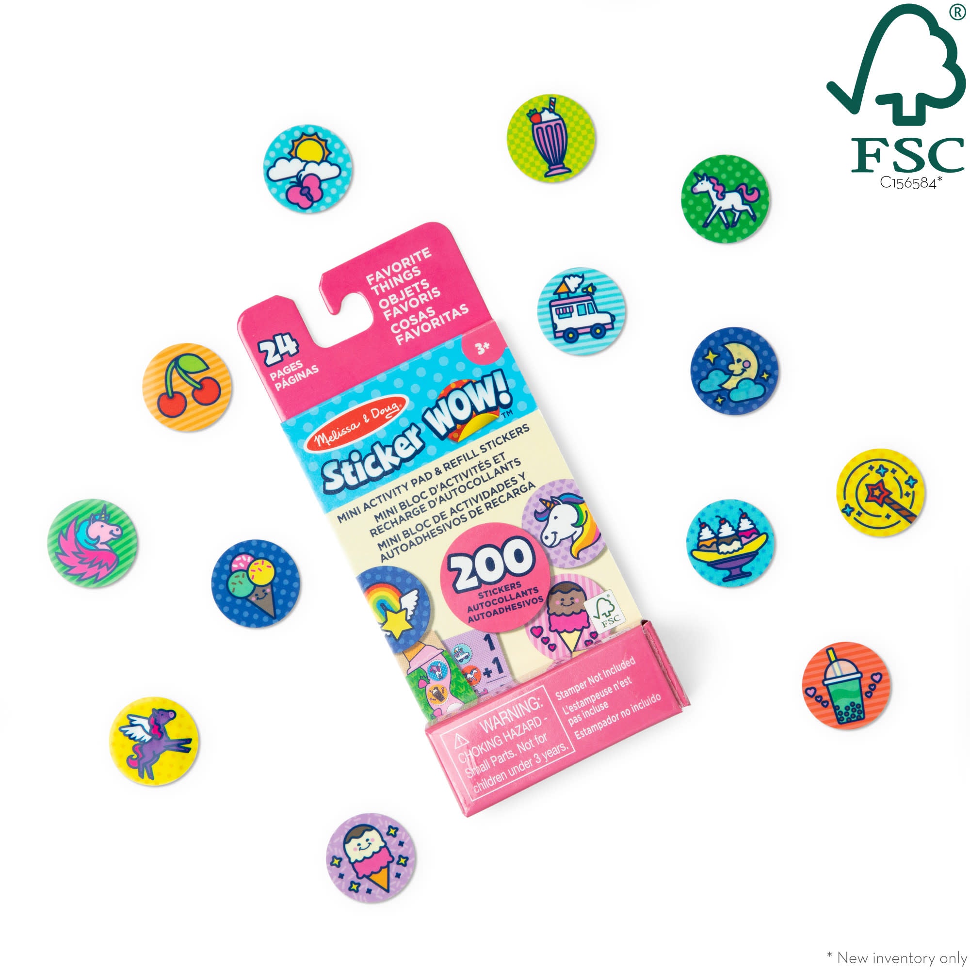 Sticker WOW!? Mini Activity Pad & Refill Stickers - Favorite Things (200+ Stickers. Stamper Not Included) - Image 3